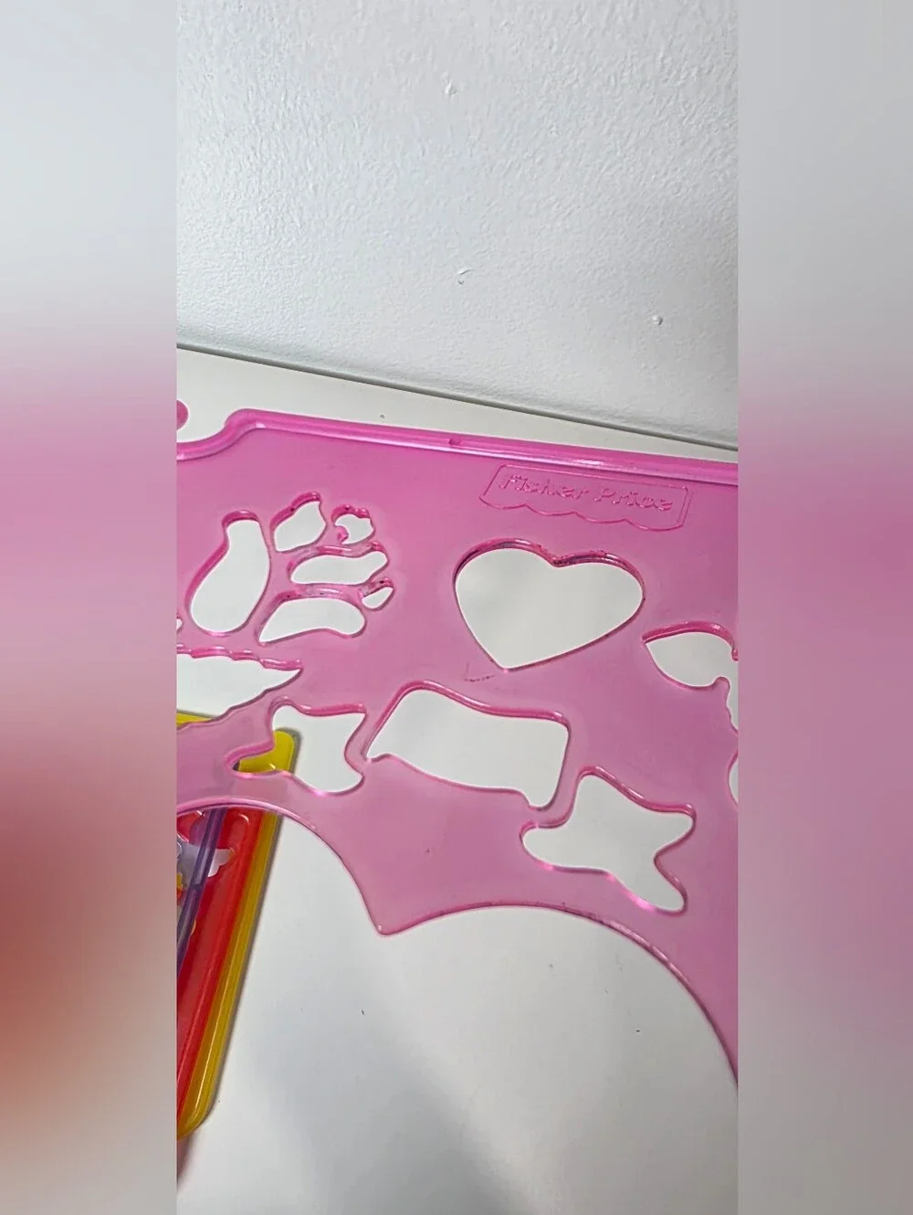 Vintage 1995 Fisher-Price Stencils